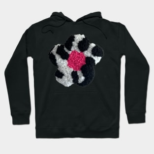 hand tufted cow flower Hoodie